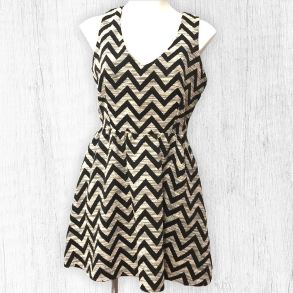 NWT! Chevron Sleeveless Dress
